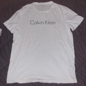 White Calvin Klein Tee (large)